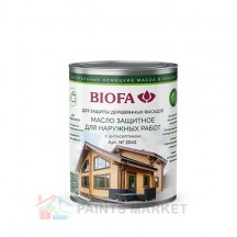 Масло защитное BIOFA 2043 для наружных работ с антисептиком